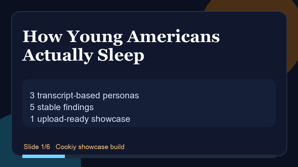 Animated summary of the report findings